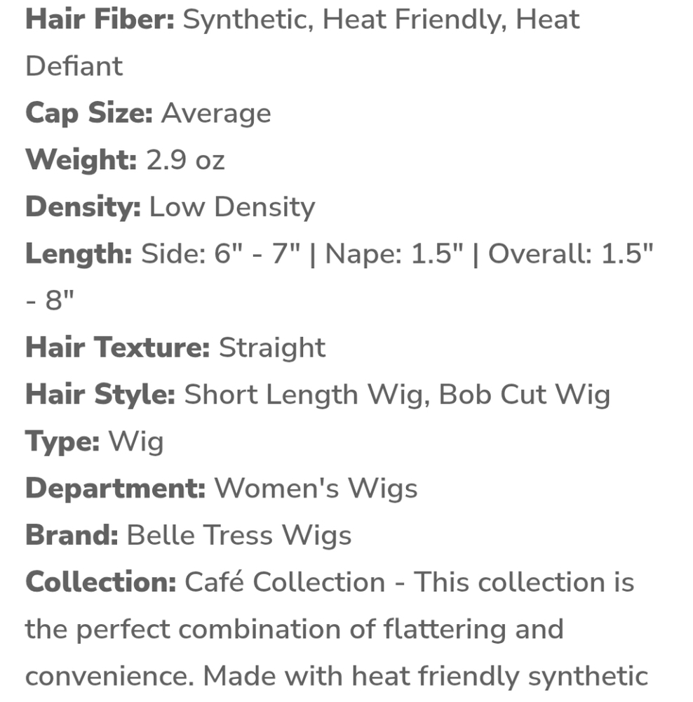 NWT Belle Tress Spice Girl Wig - Picture 10 of 10